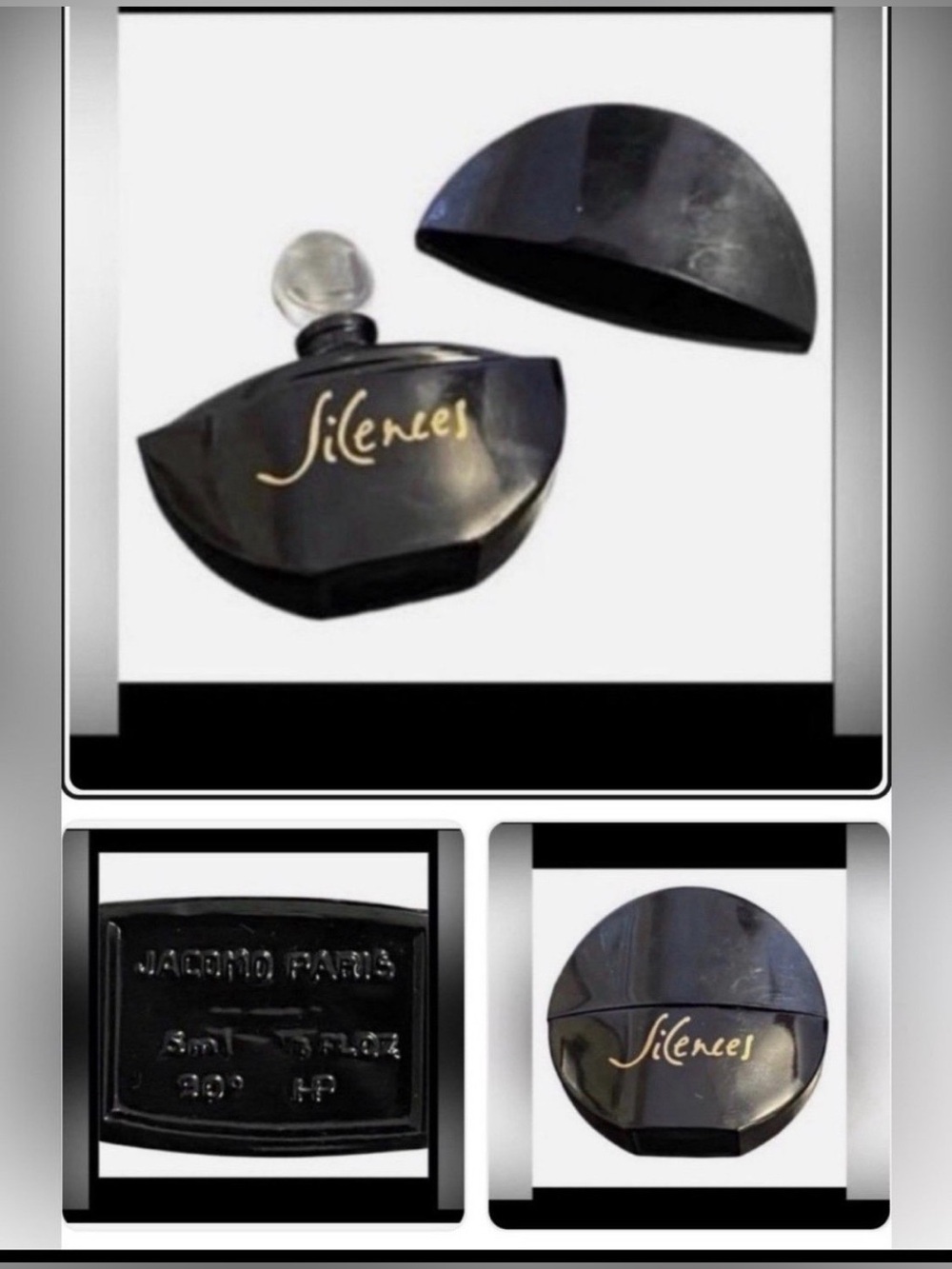 Jacomo Paris Silences Eau Bottle  1.6 fl oz Empty Bottle
